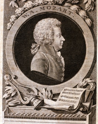 Portrait of Wolfgang Amadeus Mozart by Artist Unknown