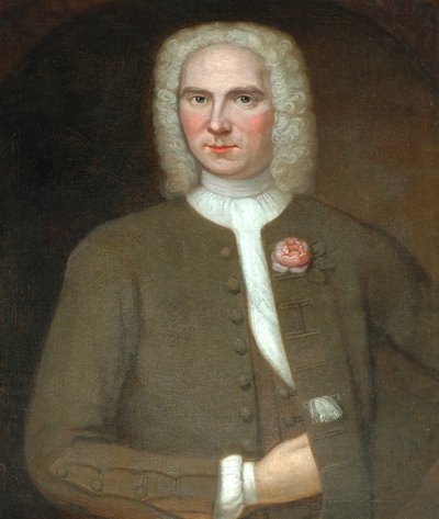 Portrait of a Man with a Rose by Artist Unknown