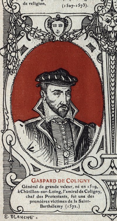 Portrait of the French Admiral Gaspard de Coligny by Artist Unknown