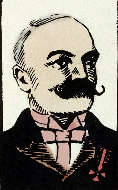 Portrait of the Italian writer Emilio Salgari (1863-1911) by Artist Unknown