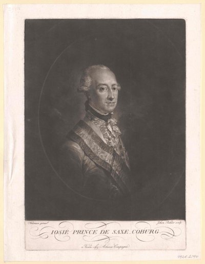 Prince Frederick Josias of Saxe-Coburg-Saalfeld by Artist Unknown