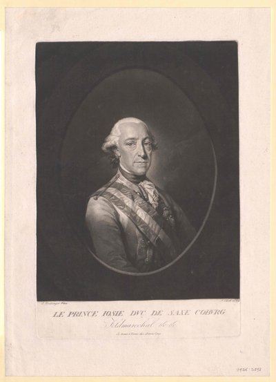 Prince Frederick Josias of Saxe-Coburg-Saalfeld by Artist Unknown