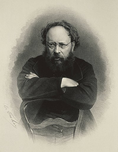 Pierre-Joseph Proudhon (1809-1865). French Socialist Theoretician and Economist by Artist Unknown