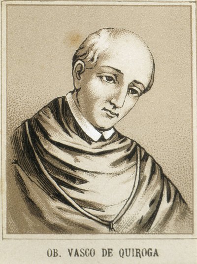Vasco de Quiroga, First bishop of Michoacan, Mexico and one of the judges in the second Audiencia that governed New Spain by Artist Unknown