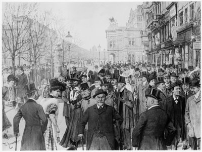Ring road parade in Vienna by Artist Unknown
