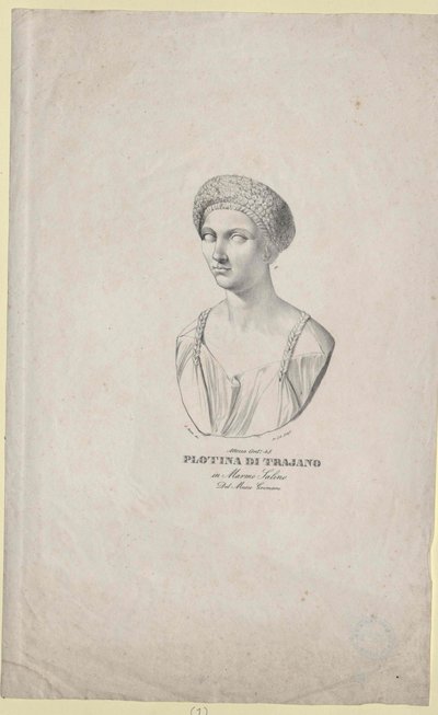 Roman Empress Plotina by Artist Unknown