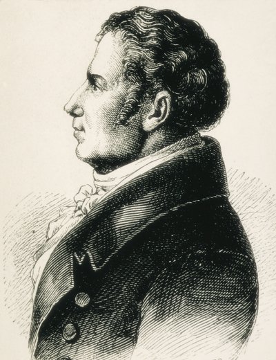 August Wilhelm von Schlegel, German theorist of Romanticism by Artist Unknown