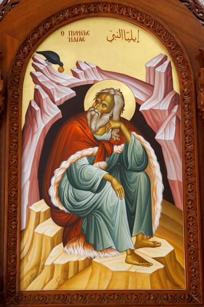Saint Elias icon. Cathedral, Harissa, 2022 by Artist Unknown