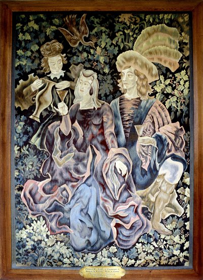Tapestry Representing Thibault IV of Champagne and Blanche of Castile by Artist Unknown