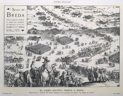 The Spanish countryside and Breda: direct replica of the sixth part of Callot