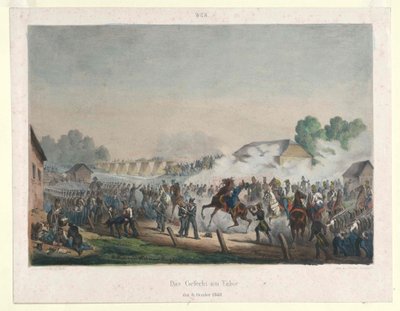 The Fight at Tabor on October 6, 1848 by Artist Unknown