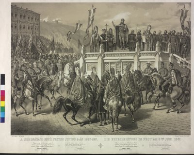 The Oath Taking in Pestilence on 8th June 1867 by Artist Unknown