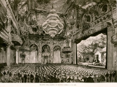 Theatre of the Casino of Monte Carlo by Artist Unknown