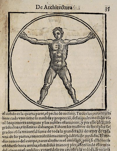 Vitruvius, Marcus Vitrubius Pollio (1st Century BC). 