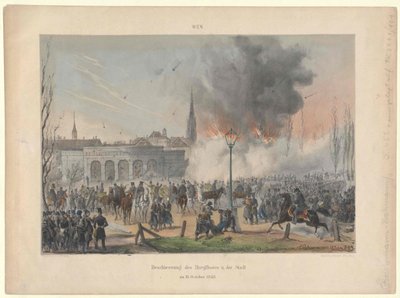 Vienna Bombardment of the Castle Gate and of the City on 31 October 1848 by Artist Unknown