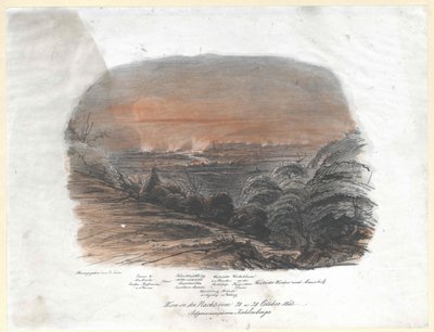 Vienna in the Night from 28th and 29th October 1848 (Record from the Kahlenberge) by Artist Unknown