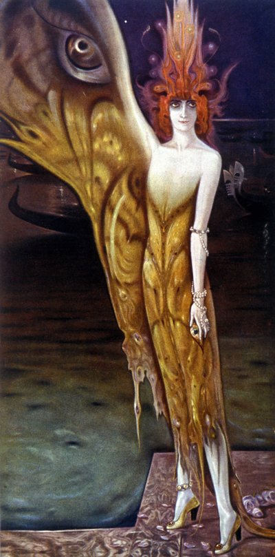 Portrait of the Marchesa (Marquise) Luisa Casati, by Arturo Martini in 1912 by Arturo Martini
