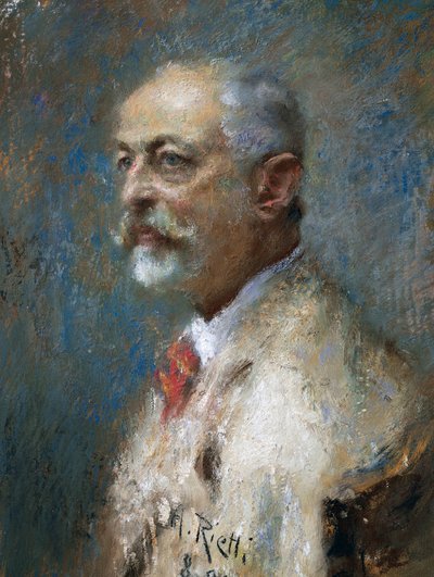 Portrait of the Italian Sculptor Giuseppe Sartorio by Arturo Rietti