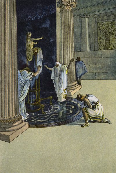 Orestes is ordered by Apollo to go to Tauris and bring the statue of Artemis to Athens by Artus Scheiner