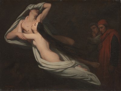 Dante and Virgil Meeting the Shades of Francesca da Rimini and Paolo by Ary Scheffer