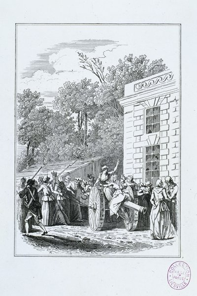 Departure of the Women from the Halle for Versailles, on the Morning of October 5 by Ary Scheffer