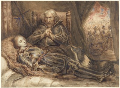 Eberhard von Württemberg Mourning His Son by Ary Scheffer