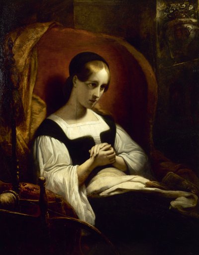 Gretchen at the Spinning Wheel, c. 1831 by Ary Scheffer