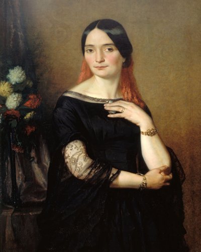 Portrait of the actress Mademoiselle Mars Anne Francoise Hyppolyte Boutet by Ary Scheffer