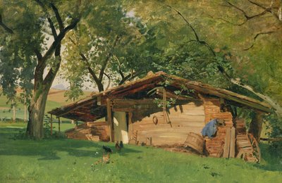 A Hut at Chiemsee by Ascan Lutteroth