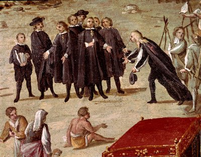 Court of the Vicaria in Naples during the Revolution of Masaniello (detail) by Ascanio Luciani