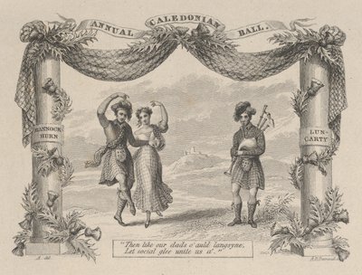 Annual Caledonian Ball Ticket by Asher Brown Durand
