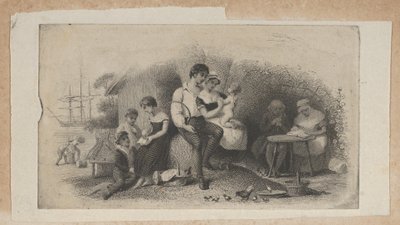 Banknote Vignette with Figures of Different Ages, Representing the Stages of Life, ca. 1824-37 by Asher Brown Durand.