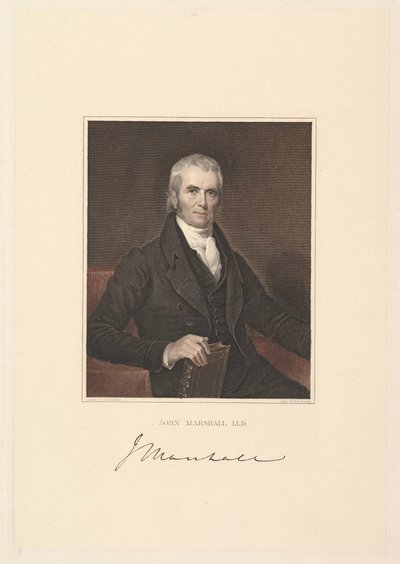 Chief Justice John Marshall, 1833 by Asher Brown Durand