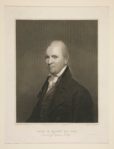 John M. Mason, D.D., S.T.P., President of Dickinson College by Asher Brown Durand
