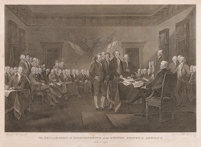 Signing the Declaration of Independence by Asher Brown Durand