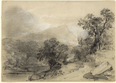Study for Landscape-Composition: In the Catskills, 1848 by Asher Brown Durand