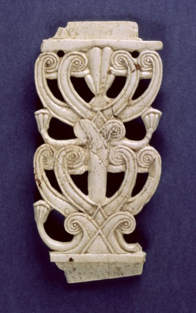 Palmette fragment from Fort Shalmaneser, Nimrud, 8th century BC by Assyrian School