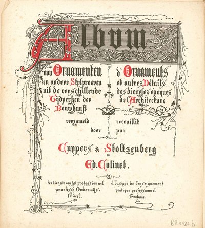 Album of Ornaments and Other Style Samples from Different Periods of Architecture by Atelier Cuypers Stoltzenberg