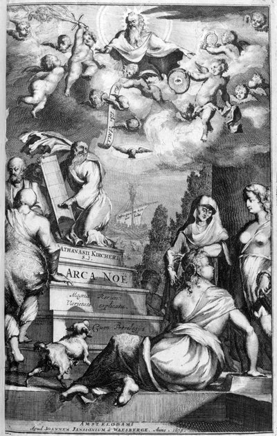 Frontispiece of Arca Noe, 1675 by Athanasius Kircher