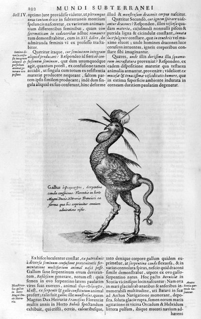 Mythical creatures by Athanasius Kircher