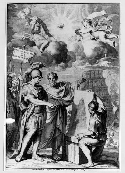 The Tower of Babel - in Turris Babel by Athanasi Kircheri, Amsterdam by Athanasius Kircher