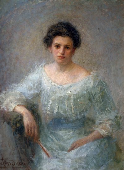 Portrait of Countess Paolina Faglia by Attilio Andreoli