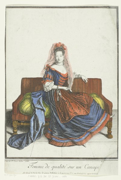 Lady of Quality on a Sofa by Aubert and Cie. (possibly)
