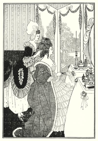The Toilet (engraving) by Aubrey (after) Beardsley