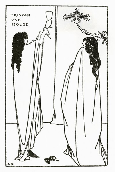 A Repetition of Tristan und Isolde, illustration from 