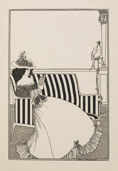 A catalogue cover from a Second Book of Fifty Drawings by Aubrey Beardsley