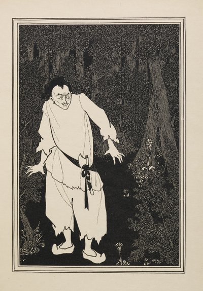 Ali Baba in the wood, from a Book of Fifty Drawings by Aubrey Beardsley
