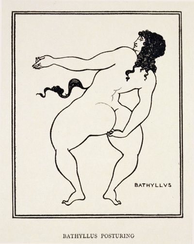Bathyllus, Roman Dancer and Performer of Pantomimus by Aubrey Beardsley