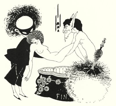 Design for tailpiece by Aubrey Beardsley