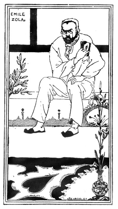 Emile Zola, 1893 by Aubrey Beardsley